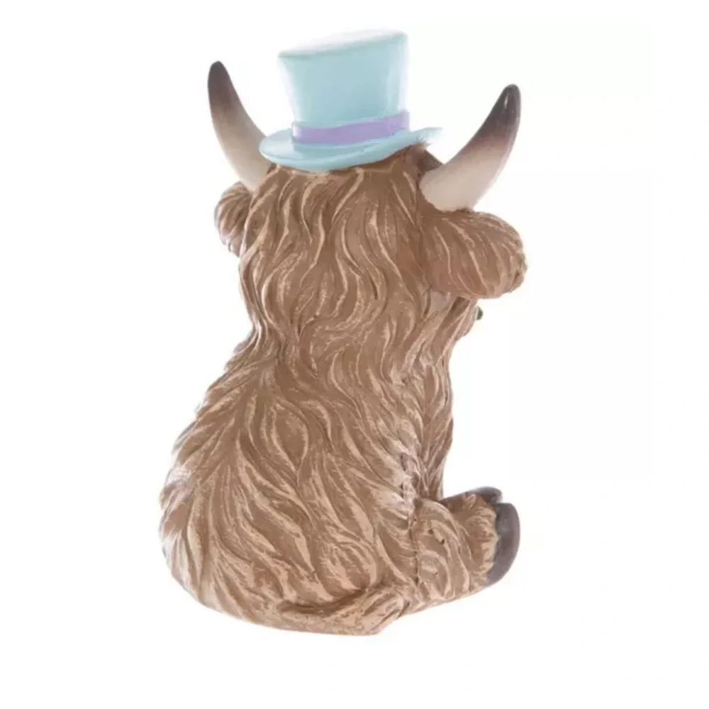 New! Adorable Highland Cow Easter Figurines Set from Hobby Lobby Spring 2026